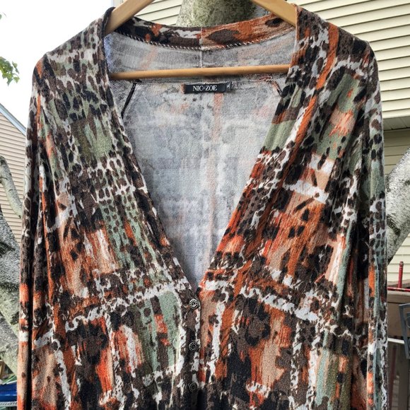 Nic & Zoe Button Down Cardigan - Picture 1 of 2